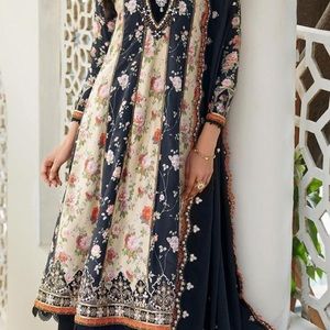 New 3 piece winter Pakistani dress linen